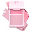 Generic Palette di fard in polvere, 2 tonalità di fard con crema e polvere pressata opaca, palette di fard rosa caramella e pesca ad alta pigmentazione