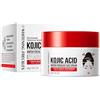 GNAUMORE Kojic Acid Face Cream for Whitening,Acido Cogico Curcuma,Kojic Acid Whitening Cream,Crema Viso per Macchie Scure,Crema Sbiancante per il Viso,30g,Include 50 Dischetti di Cotonee