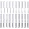 UTURAL Penne elicoidali trasparenti da 3 ml, con punta a pennello, per trucco, crescita, ciglia, liquido, per unghie, penna, applicatore per lucidalabbra, contenitore (confezione da 10)