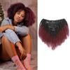 Dsoar 14 Pollici 8Pcs/Set Remi Capelli Umani Clip In Estensioni Afro Kinky Ricci Doppia Trama per Donne Nere Colore Ombre 120 Grammi/set(T1B-99J#)
