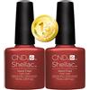 CND Shellac - Smalto UV/LED, fritto a mano, 7,3 ml, confezione da 2