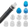Elitzia Hydrafacial Replacement Tips Vortex Beauty Tips Flat Tips For Water Peel Aqua Peel Hydrofacial Parts plastic Or Silicone 10 Pcs Elitzia ETAF133T