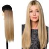 Ser Mulher Brianna Extension con Filo Invisibile - capelli Lisci, lunghi- 1 Tessitura con 4 Clip e filo invisibile da 45cm e 60cm (Honey Degradee, 60cm)