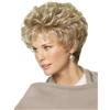 WYLZBA Parrucche sintetiche corte alla moda da donna, taglio biondo sfumato, parrucche per feste in costume per donna, parrucca riccia naturale soffice e ondulata-#18