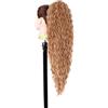 Ser Mulher Coda Di Cavallo Extension CAROL, Capelli Ricci, 70 cm (SP27-613 Honey Platinum Blonde Meches)