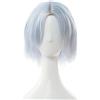 cultofmoon Parrucca anime Devil Dante Cosplay Wig grigio argento capelli corti capelli sintetici Halloween carnevale cosplay accessori