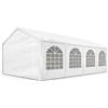 TOOLPORT Tendone per feste 4x8 m Gazebo party per sagre, mercati 450 N bianco impermeabile protezione UV