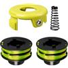 CDIYTOOL Bobina di ricambio per decespugliatore RAC118, compatibile con Ryobi RAC118 RLT3525S RLT3025F/S, bobina di ricambio per decespugliatore Ryobi RAC119 (2 bobine + 1 copertura)