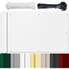 HUAXIQUE Telo frangivisto per Balcone Giardino Copri Ringhiera Balcone Impermeabile Anti UV con Fascette Privacy Recinzione Copertura per Balcone 65x1000cm Bianco