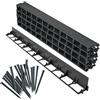 Garronda Bordura Giardino 16 m Altezza 7,8 cm con 100 Ancoraggi, Bordo per Aiuole in Plastica, Recinzione Giardino Esterno, Bordo Dritto Facile da Montare GD-0157