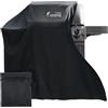 SEVERNO Garden Gordon - Copertura per barbecue, impermeabile, in tessuto Oxford, 145 x 61 x 117 cm, colore: Nero con custodia