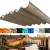ZFEBHMY Tenda Parasole Retrattile, Esterno Impermeabile Tenda da Sole A Filo Scorrevole con Occhielli e Corda, Crema Solare Vela Parasole A Onda Retrattile per Terrazze e Cortili-Khaki||160x250cm