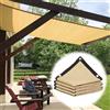 Generic Rete Ombreggiante Con Occhielli 1x1, 2x4.0m 4x5m 6x6m 8x8m 8x10m Telo Ombreggiante Beige Vele Parasole Da Giardino, 90% Protezione Da Sole Rete Telo Ombra(Size:3x4.0m(10x13ft))
