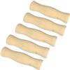 Generico 5Pezzi Manici Ricambio per Barbecue Manici in Legno Ergonomici per Utensili Comfort e Versatilità per Grigliate