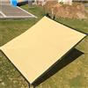 FHCSAO Telo Ombreggiante 6x4 Sabbia Telone Ombreggiante Occhiellato Impermeabile Rotolo Telone Oscurante con Occhielli Telo Parasole per Giardino, Terrazzo, Sabbia,3x4m