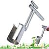 Generico Attrezzo per trapiantare il giardino, Fioriera per bulbi a botte, Attrezzo da giardino portatile di dimensioni standard per il terreno, Accessorio per piantare in acciaio inossidabile, Giardinaggio al