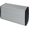 Bonussi Baule Contenitore da Esterno 120x54x57 cm Multiuso in Polipropilene Prince Box Grigio e Nero