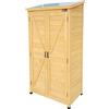 AXI Hugo Armadio da Giardino in Legno Beige | Armadio exteriore, Armadio degli Attrezzi con 3 Ripiani fissi | 85 x 52 x 174 cm