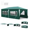 Peviasot Gazebo da 3 x 6 m, con 6 parti, tenda da giardino per feste, impermeabile, campeggio, festival, giardino, verde