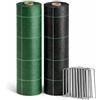 PINTO FERRAMENTA E-COMMERCE PINTO FERRAMENTA Telo Pacciamatura 100 g/m² Professionale Anti Erbacce Tessuto Resistente Riutilizzabile Drenante Verde o Nero Per Orto Giardino Aiuole e Uso Agricolo Anti UV (1x25mt, VERDE)