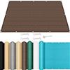 SUNLIMEI Telo Parasole Tenda da Sole 80 x 450 cm Anti UV 95% Rettangolare Traspirante Telo Parasole Tende da Sole con Fune e Occhiellato per Giardino, Balcone, Terrazza, Marrone