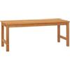 vidaXL Panchina da Giardino 114 cm in Legno Massello di Teak