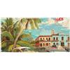 YKLJG Isola di Cuba - Striscione da appendere per Halloween e Natale, 90 x 180 cm, sfondo fotografico, ghirlanda, arazzo da parete per sfondo di compleanno, decorazione per eventi all'aperto