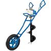 Hadwigger 63 CC - Trapano a benzina, per trapano, lunghezza 808 mm, diametro 300 mm, motore a 2 tempi, con carrello