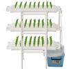 Legwfdthy Kit Coltivazione Idropena Terra Senza Coltivazione Uso Di PVC U Tubo Con Dispositivo Timing 3 Strati 108 Fori Idroponica Vegetable Hydroponic Growing System Growkit Plant Hydroponic Grow