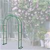 MISKYN Arco Da Giardino Telaio in Metallo 120CM 140CM 180CM 240CM 350CM Largo Arco Per Rose Rampicanti Con Basi, Facile Montaggio, Piante Rampicanti Supporto Traliccio Pergolato,Verde,W3M*H2.2M