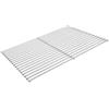 Deos-grill DEOS Griglia in Acciaio Inox Europeo AISI 304 48x35cm - Griglia Barbecue, Camino, Forno - Materiale Robusto Ø6+4mm - Perfetta per Barbecue da Balcone, Grigliare Carne e Verdure con Facilità