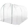 AlmaStore Telo di Ricambio per Serra da Giardino , Balcone, Terrazzo Trasparente | Varie Misure | Per serre con o senza Ripiani, a Casetta (Tunnel 200x300 - H 180 cm)