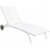 Bizzotto Lettino Cleo C-Ruote Bianco