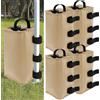 Gatphy 4 pezzi peso per gazebo 33 x 19 x 19 cm borsa peso per gazebo borsa acqua per gazebo borsa peso ombrellone in 500d PVC per riparazione tende ombrelloni campeggio avventura