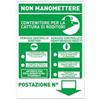 Euroshoppingonline Cartello topi topo roditori segnale segnalatore Punto Esca per ratti Insetti Servizi di derattizzazione etichetta insegna
