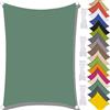 MAJINGC Vela Parasole Impermeabile Dell'ombrellone 4X6M Vela Ombreggiante, Resistente ai Raggi UV 95%, Vela Ombreggiante per Piscina, Giardino, Terrazza, Parco, Piscina，Campeggio Verde scuro