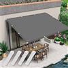RENXTAO Tenda a Vela Rettangolare 160 x 250 cm Protezione Raggi UV 98% Parasole a Vela Oxford Rettangolare con Occhielli Fascette Installazione Facile per Giardino Piscina Balcone, Grigio Chiaro