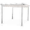 Decor Space Decorspace Telo di ricambio per gazebo Astoria copertura in poliestere pergolato moderno (Telo di Ricambio Bianco, 3x3)