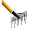 Generico Rastrello da Giardinaggio | Zappa Manuale A Doppia Faccia - Rastrello Multiuso Rimovibile Manuale per Preparazione Terreno in Cortile e Giardino