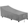 XHDZSW Copertura per Sdraio, Coperture per Lettini Prendisole Impermeabile, Copertura Lettini da Giardino, per Lettino Prendisole E Sdraio (208x76x79x41cm,Grigio)