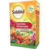Solabiol Concime Biologico Universale con Tecnologia Natural Booster per favorire lo sviluppo dell'apparato radicale e avere fino al 50% di raccolto in più e 100% di fioriture in più. 750g