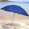 GARDENIA Ombrellone da Mare Spiaggia Giardino Diametro 200 con Palo 32mm Struttura Fibra di Vetro e Rivestimento Poliestere Anti UV Reflex Colore Blu, 1104.0004