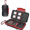 Sonstige Kiorafoto 9 slot SD CF card storage case impermeabile con moschettone