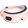 TLINNA Massaggiatore per occhi con impastamento con airbag, impacco caldo a temperatura costante, vibrazione multifrequenza e musica Bluetooth (rosa, grande)