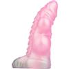 Peadxuno Double Dog Knot Wolf Tooth Hollow Penis Sleeve, manicotto estensore del pene mostruoso con anello per il pene, ingrandimento del pene riutilizzabile giocattolo sessuale maschile per adulti
