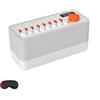 Generic Velmina Sound Box con 8 suoni ambientali, Takoo Sound Machine, 3 in 1 bianco Noise Machine, altoparlante Bluetooth, timer di sonno, 12 colori RGB luce notturna aiuto per il sonno (1 pezzo)