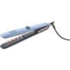 PIÙ GAMMA + ITALIA GAMMAPIU' Piastra per Capelli Professionale Vapor Styler Infrared Azzurro, Piastra a Vapore, Display LCD, Effetto Liscio a Lungo, Temperature Regolabili, Riscaldamento Rapido