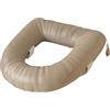SZLIFE Rialzo per sedile WC, spesso, impermeabile, facile da pulire, cuscino rialzato per sedile WC per disabili, anziani, Cachi