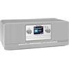 TechniSat DIGITRADIO 372 CD IR - Radio Internet stereo con DAB+, FM, lettore CD, Wi-Fi, Bluetooth, display a colori, USB, AUX, jack per cuffie, sveglia, 10 W, controllo app e telecomando - argento