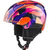 ALPINA Unisex - Bambini, PIZI Casco da sci, pink-orange blue gloss, 51-55 cm